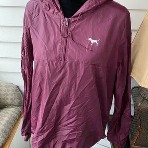$2FOR10 / PINK Burgundy Hooded Rain Jacket ☔️